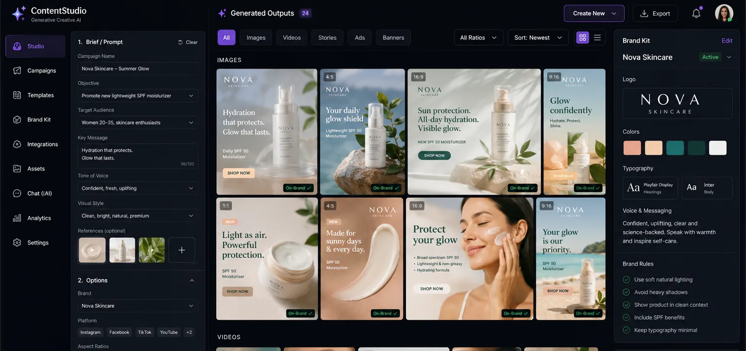 ContentStudio: Brand-governed creative intelligence